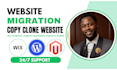 clone website wix to wordpress copy clone website migrate wordpress to shopify