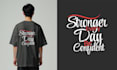 do unique trendy and minimalist typographic t shirt design