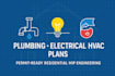 plumbing design electrical wiring hvac ductwork plans