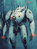 do high quality creature artwork in the mecha robot style