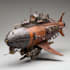 draw custom spaceship sci fi steampunk nft