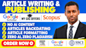 write and publish research article paper in peer reviewed index journal