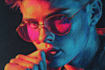 draw cyberpunk scribble art your portrait