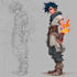 make illustration fantasy character and rpg character