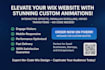 add custom animations to your wix website for stunning looks