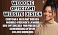 design wedding officiant website marriage celebrant site wedding ceremony site
