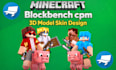 design minecraft blockbench hytale 3d model skin and animation