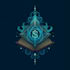 draw a fantasy book novel series logo