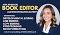 edit format and proofread your fiction and non fiction book