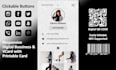 design vcard business card with qr code