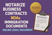 be online notary public notarize usps form 1583 notary service notarization ron
