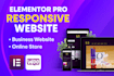 design a responsive elementor website for your business