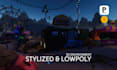 design lowpoly 3d game environment and level design