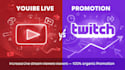 increase your youtube live stream to get real targeted viewer with organic promo
