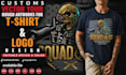 do amazing illustration t shirt design