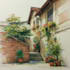 draw original watercolor landscape or architecture art