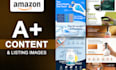 create amazon a plus content, ebc and brand story design