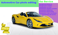 do car photo editing, automotive car bg remove and replace