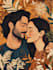 custom couple portrait romantic artistic illustration