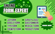 create online forms, survey, intake, invoice and order forms in jotform