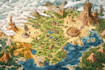 design a fantasy map illustration