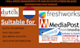write newsworthy pr and do dutch press release distribution that ranked