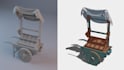 create stylized isometric 3d scenes or props
