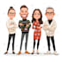 draw christmas cartoon caricature