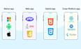 do full stack web n mobile app in react, nodejs, PHP, laravel, javasript and API