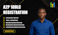 do a2p 10dlc registration, twilio sms setup, simple website edit