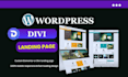 create a high converting wordpress landing page design using divi