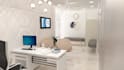 create 3d hospital interior, dental clinic, modern pharmacy, spa, 3d rendering