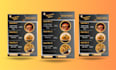 restaurant menu design cocktails, drinks, food