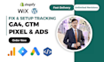 set up google ads conversion tracking, GTM and ga4 ecommerce tracking