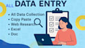 provide instant data collect, web research, and document management
