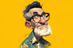 create a cartoon,mascot,caricature logo