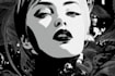 design characters in black and white art