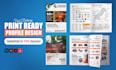 design professional company profile, brochures, catalogs