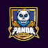 make design panda mascot logo hand drawn illustration style