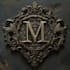 make fantasy medieval monogram or badge logo