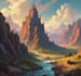 design detailed fantasy landscapes