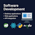develop custom software, web apps, and desktop applications