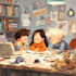 do children book illustrations, comic and artworks