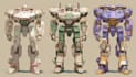 illustrate classic retro mecha character