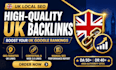 build high da UK backlinks and UK local citations for local SEO ranking