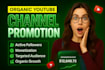 youtube channel promotion, grow complete channel monetization