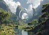 create concept art, fantasy landscapes, background scenes