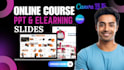 design online course powerpoint slides, elearning presentations, webinar, data