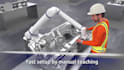do 3d industrial robotic arm animation and factory automation engineering video