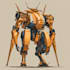 draw a mecha robot illustration your choice